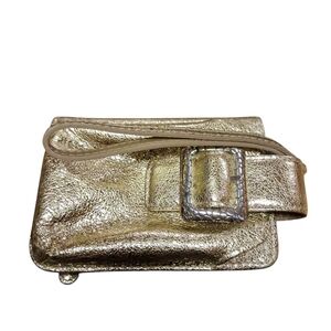 Brighton Gold Wristlet Wallet With Phone/ Cigarrete Holder